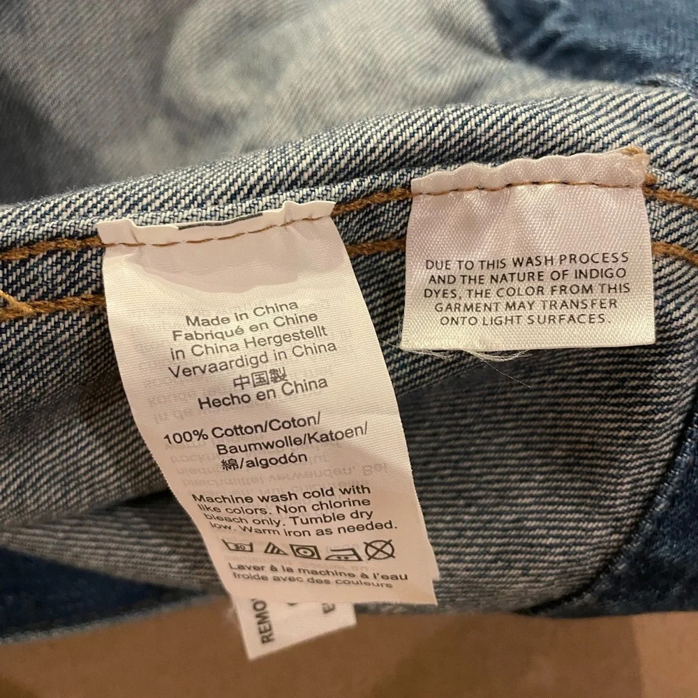 Madewell Classic Jean Jacket Size Small 100% Cotton - Picture 9 of 9